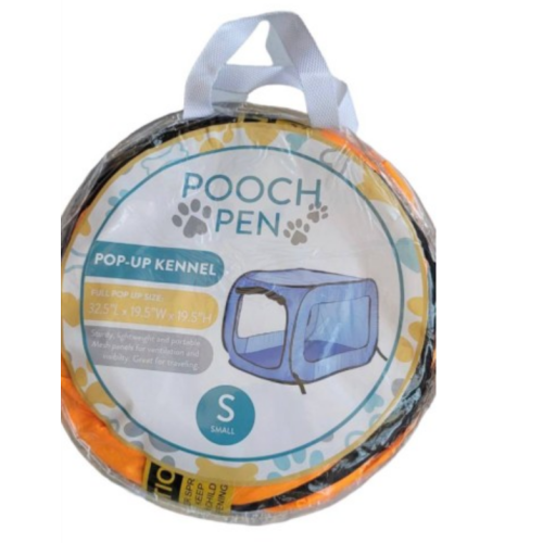 Pooch Pen Solid Pop-up Pet Kennel 32.5"Lx19.5"Wx19.5 L orange