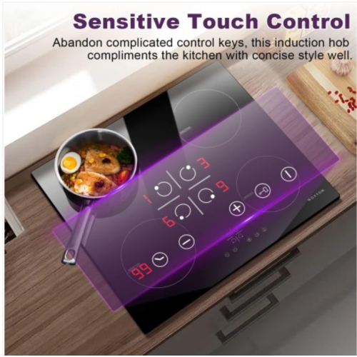 NOXTON 4 cooking zone built-in induction hob with sensor control