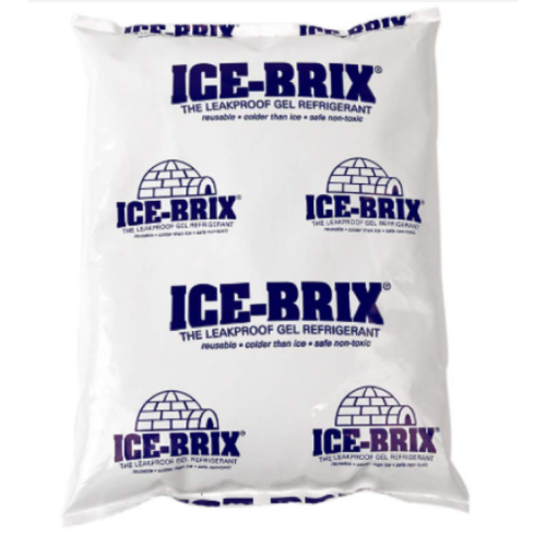 Polar Tech - IB 6 IB6 Ice Brix Leakproof Viscous Gel Refrigerant Poly Pack, 4" Length x 6" Width x 3/4" Thick 10 pcs