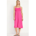 Fit & Flare Cami Midi Dress Polarized Pink