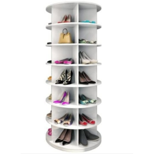 Weinstein storage Rotating shoe rack 360° original, Spinning shoe rack, original 7-tier hold over 35 pairs of shoes, Rotating shoe rack tower, Lazy susan, Reloving, Shoe rack