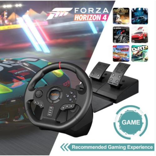 PXN V900 Steering Wheel Gaming - 270/900° Sim Xbox Racing Wheel with Pedals Paddle Shifter Vibration Feedback Wheel for Xbox One, Xbox Series S/X, PC, PS3, PS4, Switch, Android TV