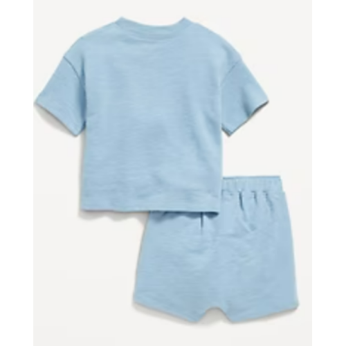 Short-Sleeve Pocket T-Shirt and Shorts Set for Baby 12-18 M