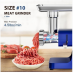 Naitesen 3000W Electric Meat Grinder, Sausage Maker Machine, Food Grinder with 3 Stainless Steel Sausage Stuffer Tube