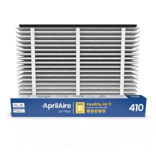 AprilAire 410 Replacement Filter for AprilAire Whole House Air Purifiers - MERV 11, Clean Air & Dust, 16x25x4 Air Filter (Pack of 1)