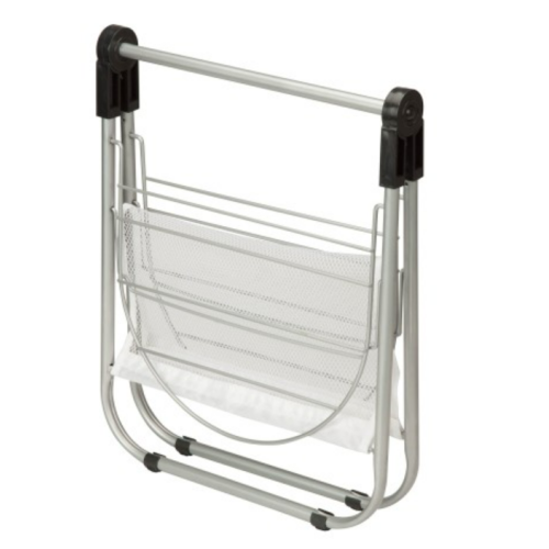 Honey-Can-Do Folding Nylon Tabletop Drying Rack, Silver And White