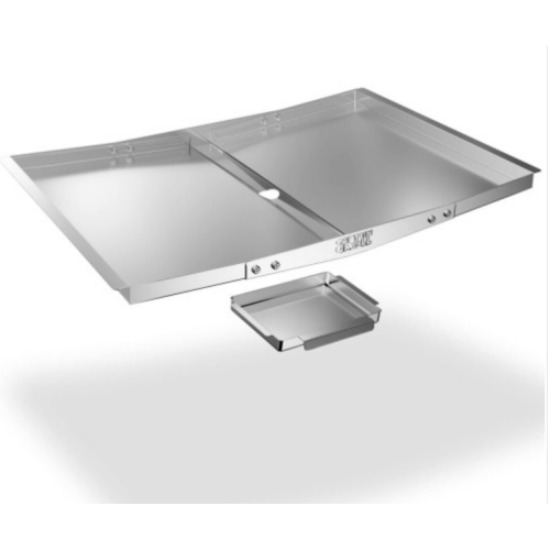 Grease Tray with Catch Pan - Adjustable Drip Pan for Gas Grill Models from Dyna Glo, Nexgrill, Expert Grill, Kenmore, BHG and More - Stainless Steel Grill Replacement Parts(Width 24"-30")