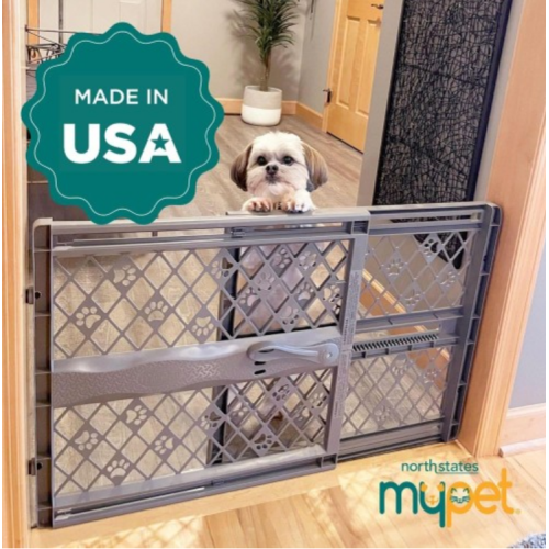 MYPET North States 40” Paws Portable Pet Gate: Made In USA