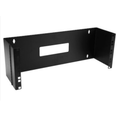 4U Hinged Wall Mount Patch Panel Bracket - 6 inch Deep - 19" Patch Panel Swing Rack for Shallow Network Equipment- 33lb