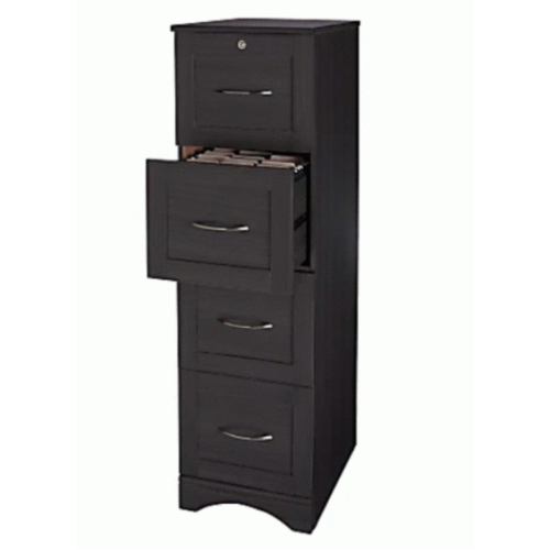 Realspace® Pelingo 22”D Vertical 4-Drawer Vertical File Cabinet, Gray