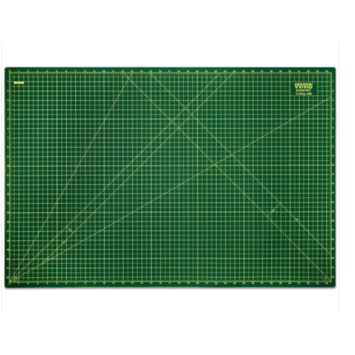 VViViD Green Self-Healing 34” x 22” Inches Rotary Cutting Mat Gridded & Ruled Reversible Professional Grade for Arts, Crafts, Quilting, Sewing, Scrapbooking, Cropping Photos and Drafting Projects