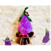 Mikey the Joyful Eggplant | 15″-L Huggable Friends