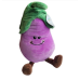 Mikey the Joyful Eggplant | 15″-L Huggable Friends