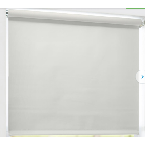 Deluxe Blackout Vinyl Roller Shades 24 in width, white