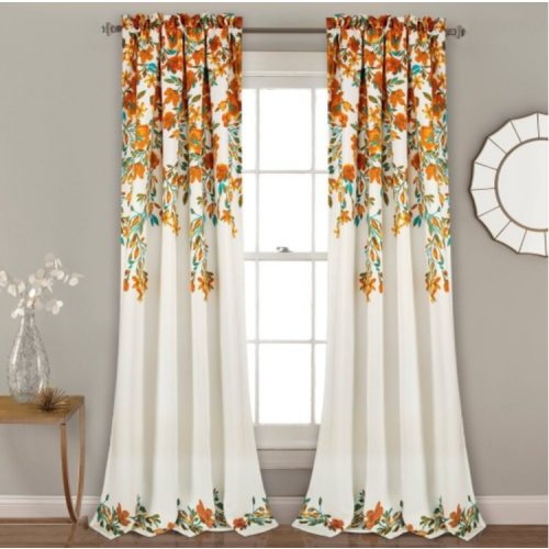 Set Of 2 Tanisha Light Filtering Window Curtain Panels - Lush Décor