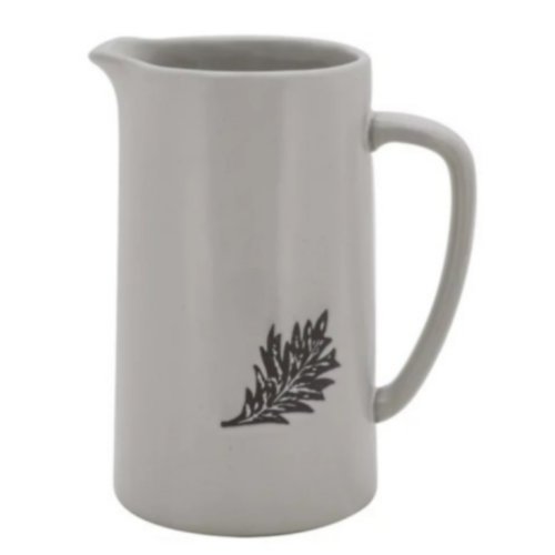 Bee & Willow™ Autumn Leaf Pitcher in White/Grey