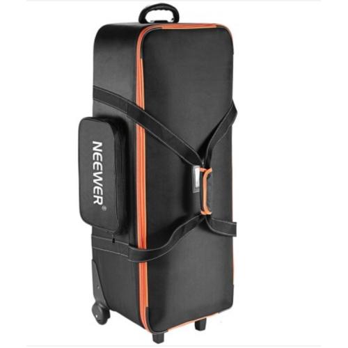 Neewer Photo Studio Equipment Trolley Carry Bag 38"x15"x11"/96x39x29cm with Straps Padded Compartment Wheel, Handle for Light Stand, Tripod, Strobe Light, Umbrella, Photo Studio and Other Accessories