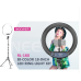 Neewer RL-18II Bi-color 18-inch LED Ring Light with Stand 55W 3200-5600K Dimmable Light with Max. 61.8inch Stand, Remote Phone Holder and Carry Bag for Live Stream Makeup Selfie YouTube Video Shooting