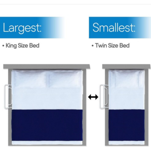 RMS Single Hand Bed Rail - Adjustable Height Bed Assist Rail, Bed Side Hand Rail - Fits King, Queen, Full & Twin Beds (Single Hand Rail) - Royal Medical Solutions, BR-88001