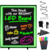 Green Light LED Message Writing Board with 8 Border Color Options, 23"L x 27"W