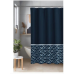 Studio 3B™ Kiko Shibori Scallop 72-Inch x 72-Inch Shower Curtain in Navy/White