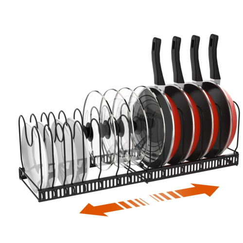 Housolution Expandable Pot and Pan Organizer Rack for Cabinet