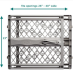 MYPET North States 40” Paws Portable Pet Gate: Made In USA, Expands & Locks 