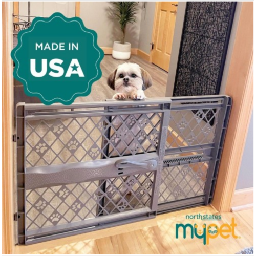 MYPET North States 40” Paws Portable Pet Gate: Made In USA, Expands & Locks 