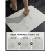 LIYOUYA Super Absorbent Bath Mat Bathroom Rugs Washable Quick Dry Non Slip Bathroom Mats Soft Thin Diatomaceous Waterproof Rubber Backed Bath Rug Fit for Under Door Tub Shower Floor 17x24 Beige