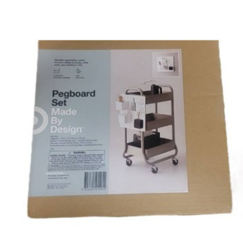 Pegboard Set 13” X13” For Made By Design Utility Cart, Wall, Or Wire Shelving