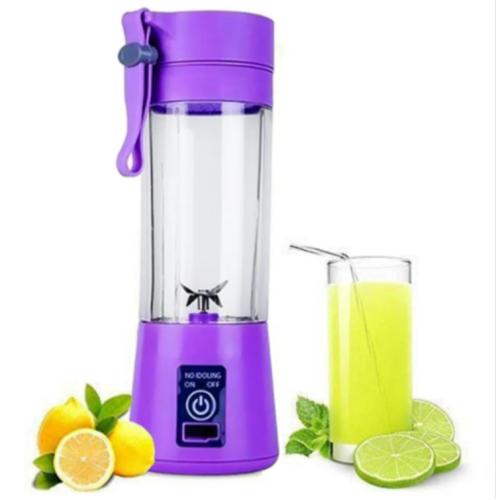 Portable And Rechargeable Battery Juice Blender ( Purple)