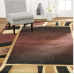 Home Dynamix Premium Rizzy Contemporary Abstract Border Area Rug, Brown/Beige, 3'7"x5'2"