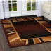 Home Dynamix Premium Rizzy Contemporary Abstract Border Area Rug, Brown/Beige, 3'7"x5'2"