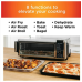 Ninja SP101 Digital Air Fry Countertop Oven with 8-in-1 Functionality, Flip Up & Away Capability for Storage Space, with Air Fry Basket, Wire Rack & Crumb Tray, Silver