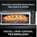 Ninja SP101 Digital Air Fry Countertop Oven with 8-in-1 Functionality, Flip Up & Away Capability for Storage Space, with Air Fry Basket, Wire Rack & Crumb Tray, Silver