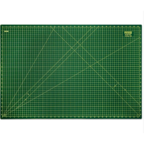 VViViD Green Self-Healing 34” x 22” Inches Rotary Cutting Mat Gridded & Ruled Reversible Professional Grade for Arts, Crafts, Quilting, Sewing, Scrapbooking, Cropping Photos and Drafting Projects