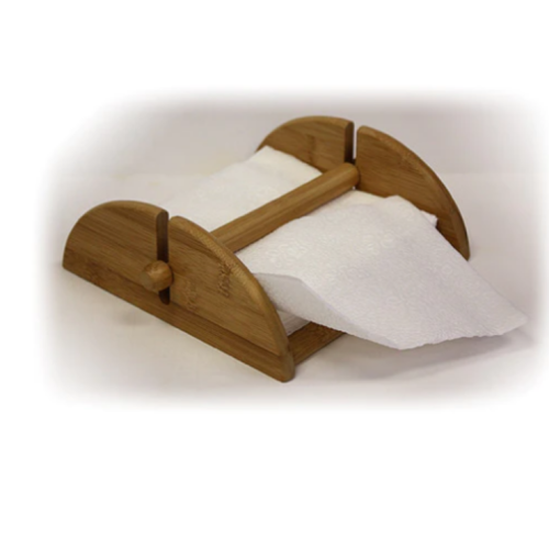 Simply Bamboo Brown Bamboo Roller Bar Napkin Holder - 8.5"