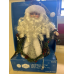 Holiday Time LED Fiber Optic Santa Christmas Tree Topper, 12"