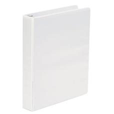 Universal UNV20972 White Economy Non-Stick View Binder with 1 1/2" Round Rings 12 pack