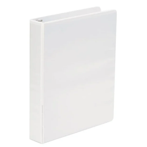 Universal UNV20972 White Economy Non-Stick View Binder with 1 1/2" Round Rings 12 pack