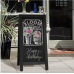 4 THOUGHT A-Frame Chalkboard 40" x 20", Chalk Board Sign Board Magnetic Sandwich Board Solid Pine Wood Freestanding Double-Sided Chalkboard Easel for Restaurant Cafe Shop Wedding Party, Black