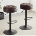 Storage Swivel Bar Stools Set of 2 Counter Height Bar Stools, Adjustable Stool Chair Barstools, Counter stools, Bar stools Dark Brown