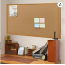 UNIVERSAL Cork Board with Oak Style Frame 36 x 24 Natural Oak-Finished Frame 43603