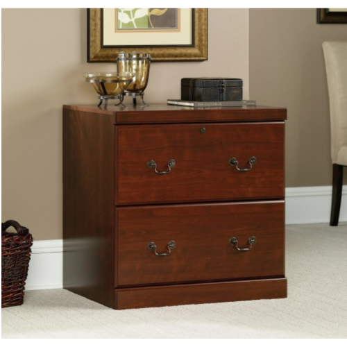 Sauder Heritage Hill 30”W Lateral 2-Drawer File Cabinet, Classic Cherry