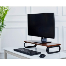 Amazon Basics Wood Monitor Stand, Computer Riser Walnut