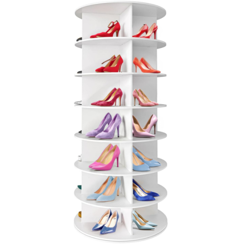 Weinstein storage Rotating shoe rack 360° original, Spinning shoe rack, original 7-tier hold over 35 pairs of shoes, Rotating shoe rack tower, Lazy susan, Reloving, Shoe rack