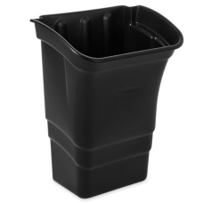 Rubbermaid Commercial Products Utility Cart Garbage Bin Accessory, 8-Gallons, 22-Inches, Heavy Duty Bussing Cart Trash Can Attachment with Top Handles