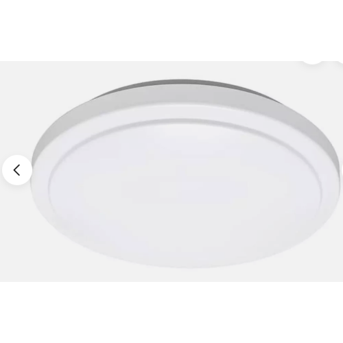 Hampton Bay 16 in. 22-Watt Round LED Ceiling Puff White finish