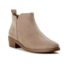 Time and Try Women's Faux Suede Ankle Boots wide width available