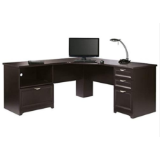 Realspace® Magellan Performance 71"W L-Shape Corner Desk, Espresso